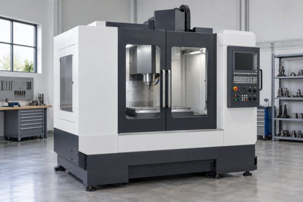 Illustrative AI-generated CNC machine for a demo listing