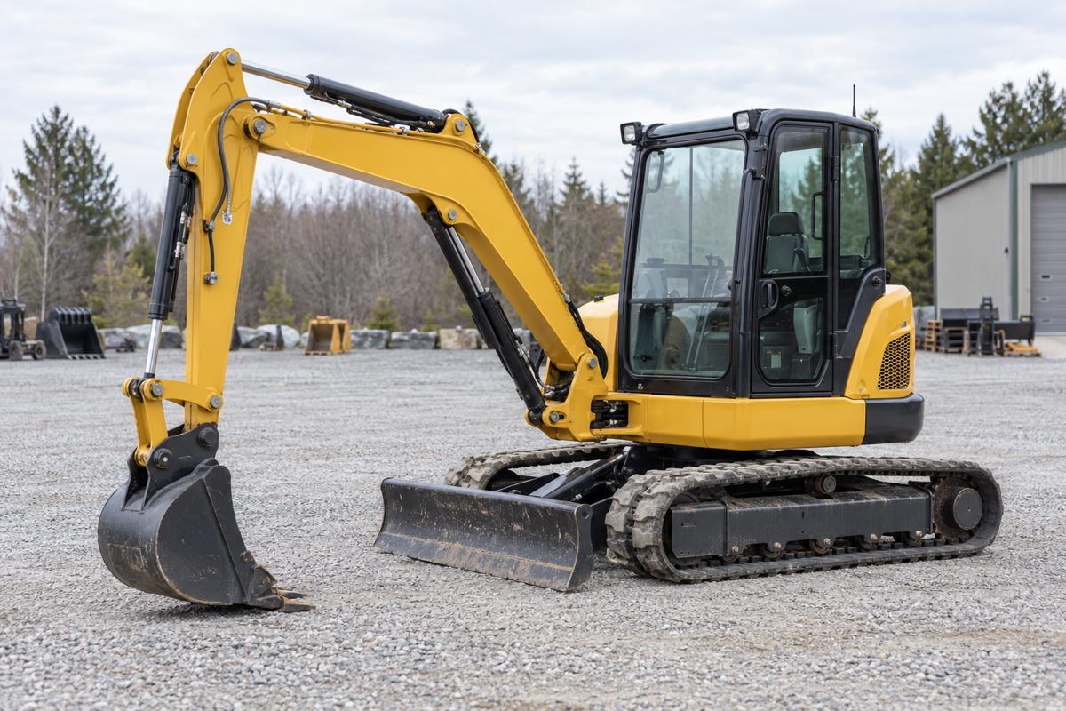 Illustrative AI-generated excavator for a demo listing