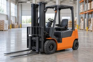 Illustrative AI-generated forklift for a demo listing
