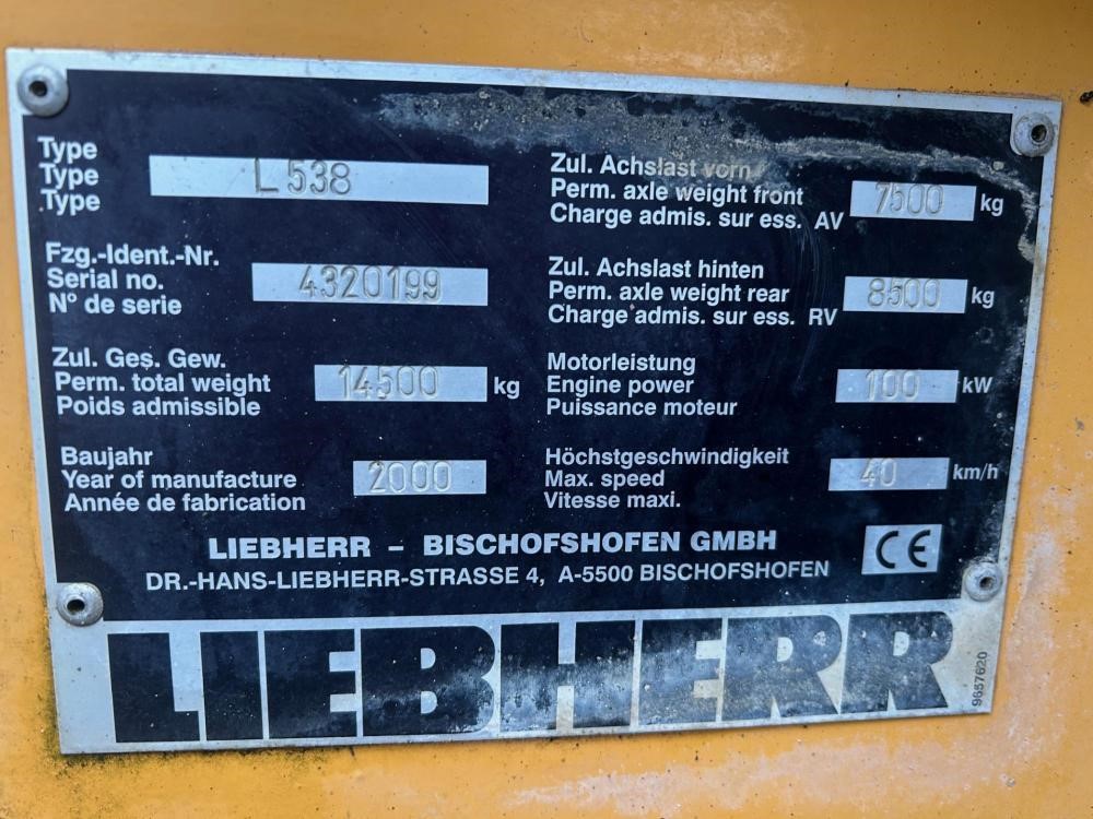 2000 LIEBHERR L538 — photo 10