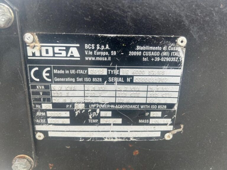 2015 MOSA GE6000SX — photo 8