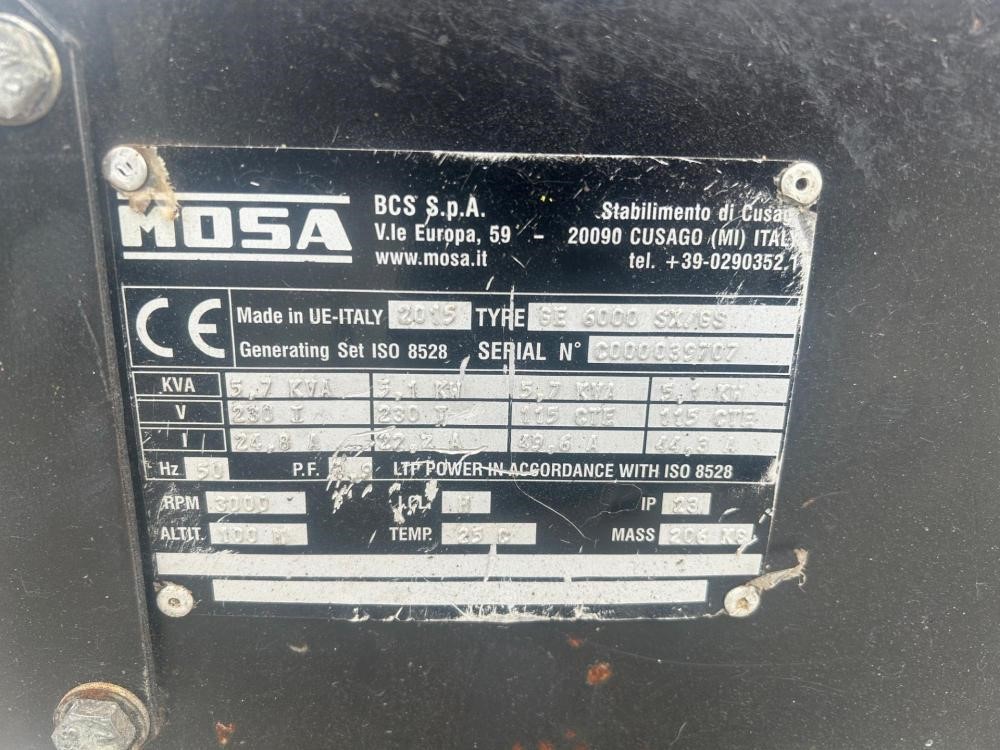 2015 MOSA GE6000SX — photo 8